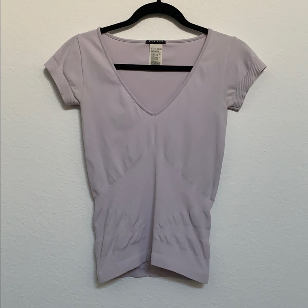 Sisley Stretch Lavender Short Sleeve Top